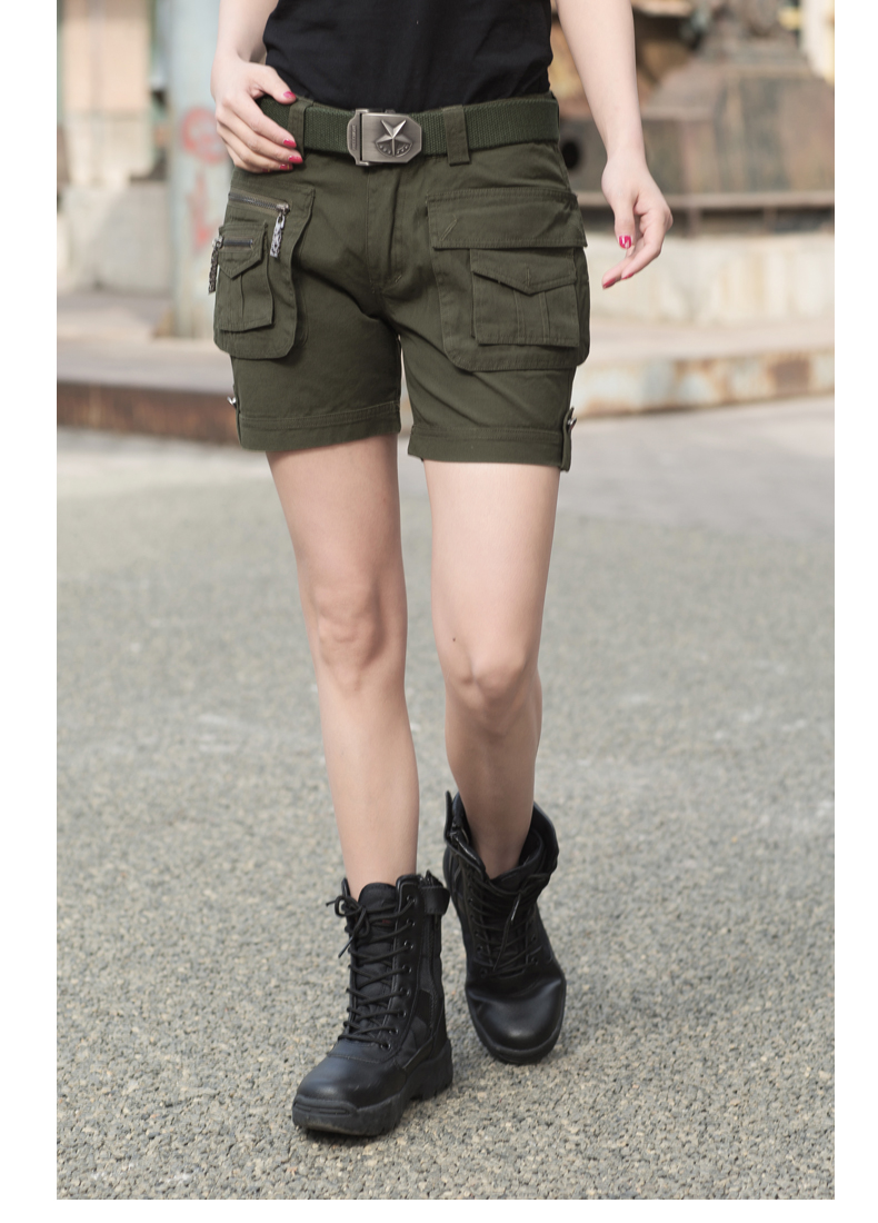 自由骑士/freeknight户外军迷服饰夏女军装提臀低腰迷彩短裤显瘦工装