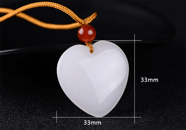 唯慕和田玉鸡心吊坠男女款附证书