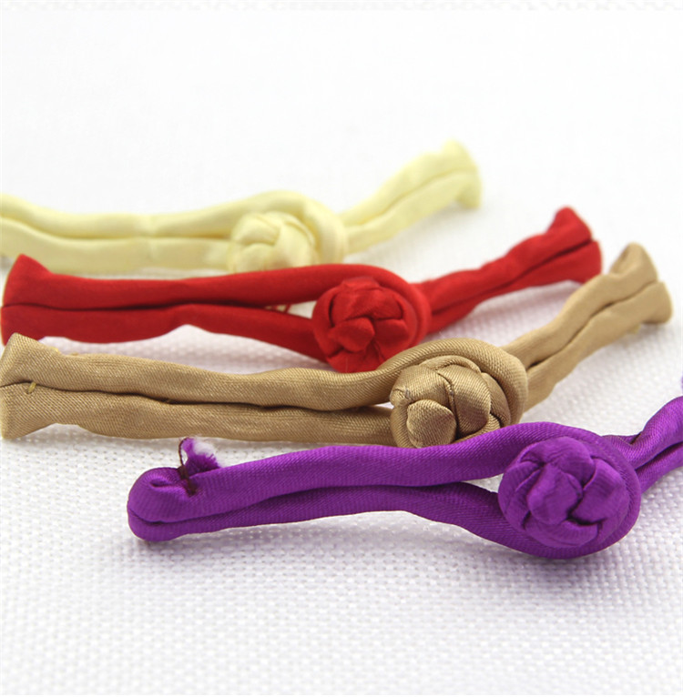 三爱手工编织盘扣纽扣一字旗袍扣布扣 深红色 约9厘米