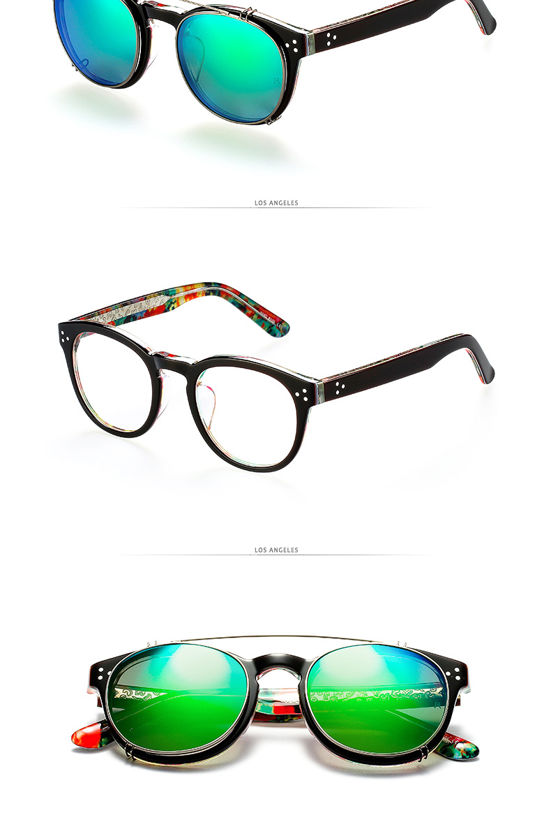 joyrich近视眼镜框 男女2017组合套镜带太阳镜夹片 防辐射蓝光护目镜