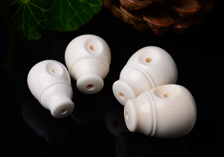 善哲 猛犸象牙三通佛头 diy佛珠菩提配饰 单个 桶珠三通 19.