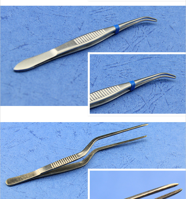 有勾镊 有齿镊 尖头镊 皮镊不锈钢医用镊 齿镊 组织镊 外科 镊子 敷料