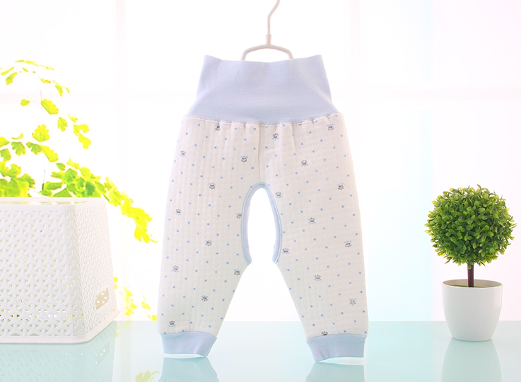 2014宝宝纯棉开档裤子婴儿打底裤保暖高腰裤秋冬加厚护肚裤8359