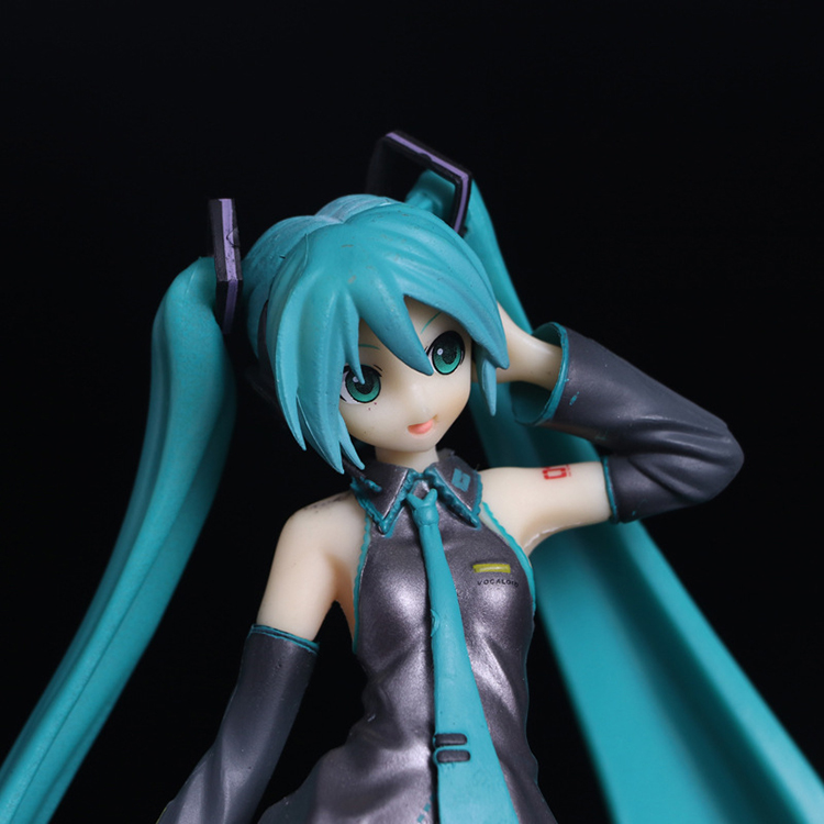 万代初音未来 miku  校服初音 甩葱初音 睁眼 动漫周边模型玩具