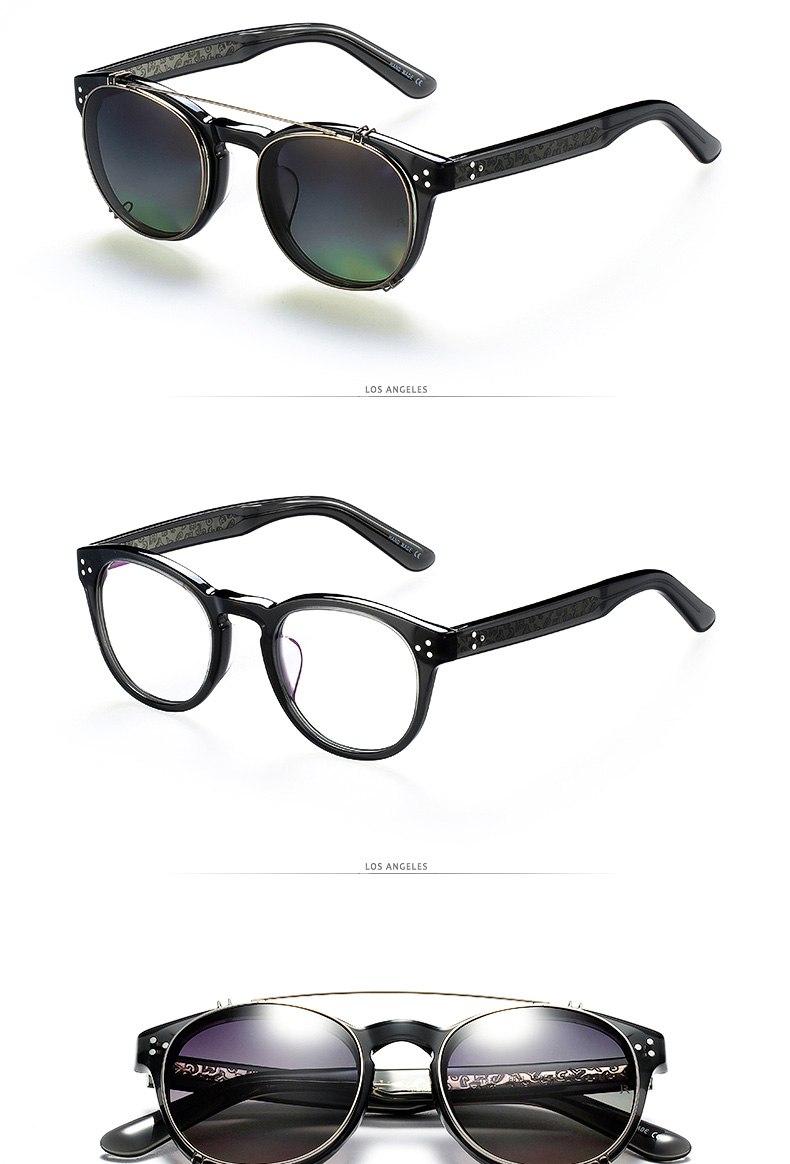 joyrich近视眼镜框 男女2017组合套镜带太阳镜夹片 防辐射蓝光护目镜