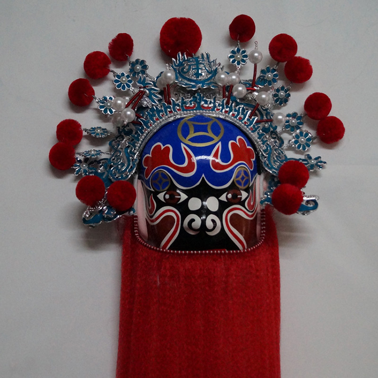 京剧脸谱大胡子酒店火锅装饰 五路财神 五虎上将立体川剧面具 陈九公