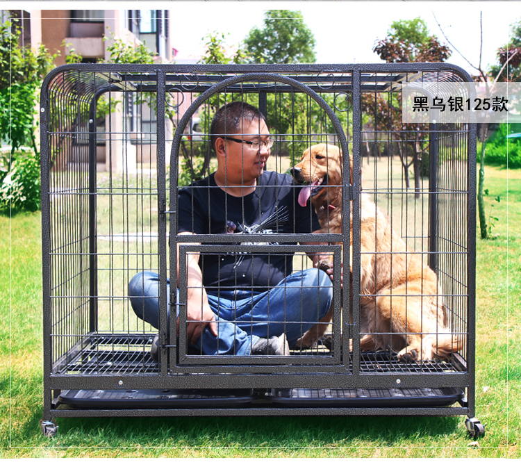 憨憨宠 狗笼 中型犬大型犬方管狗笼子 金毛萨摩哈士奇宠物狗狗笼子