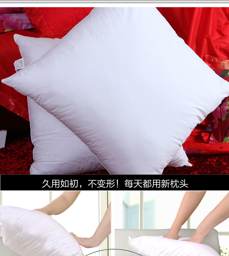 堂皇家纺（TEVEL）靠垫芯（全棉）靠垫芯白色 办公室 沙发抱枕芯 白色 50*50cm