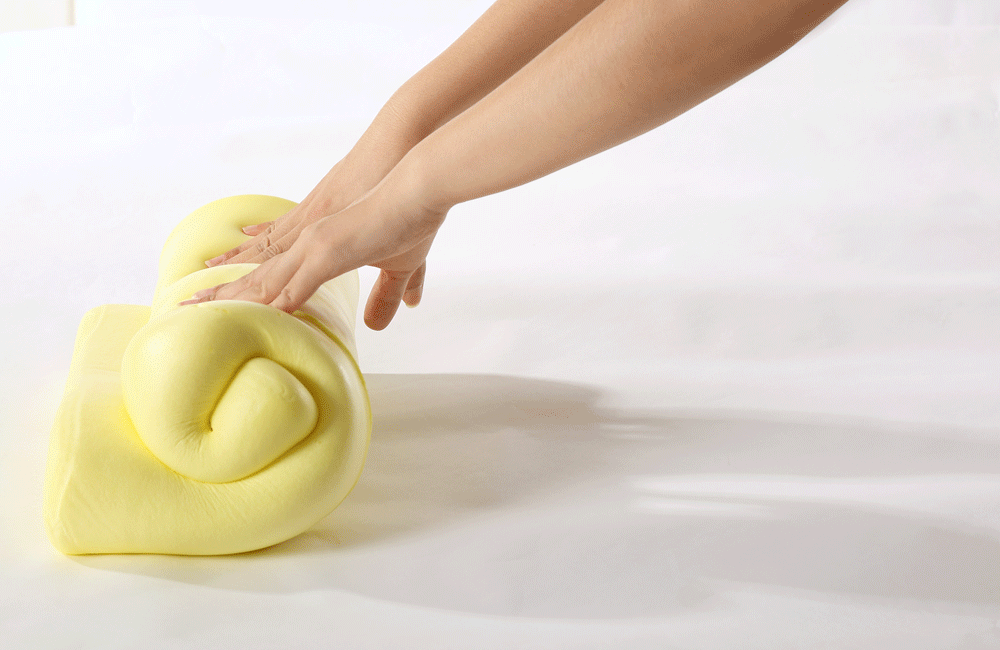 lovo乐蜗罗莱生活出品枕头记忆枕时尚马卡龙天鹅绒慢回弹记忆棉枕头