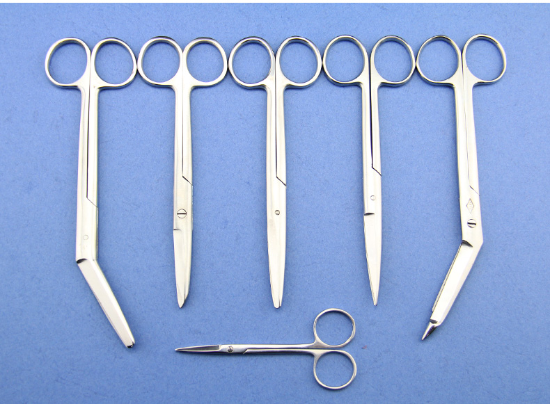 医用 家用 直弯尖手术剪圆 弯头不锈钢组织剪刀拆线拆绷带 外科剪