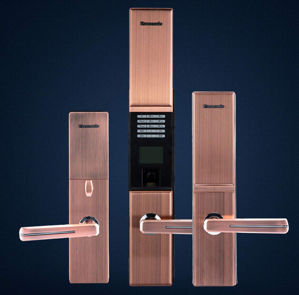 松下(panasonic)智能滑盖指纹锁 密码锁 家用防盗门锁 别墅大门锁