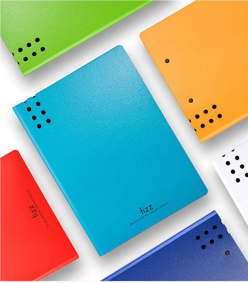 飞兹(fizz)a4单/双强力文件夹试卷夹资料夹子 办公用品 天蓝 双夹