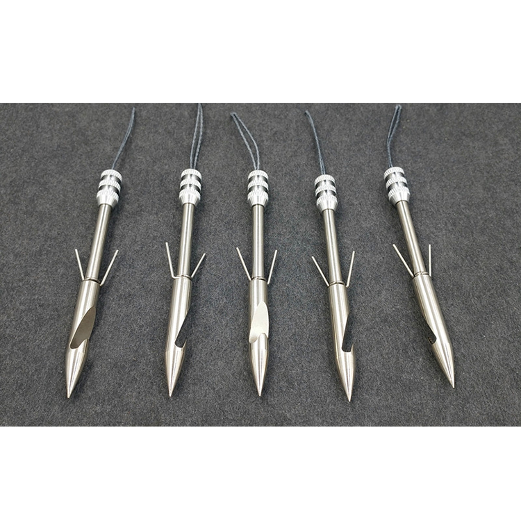 鱼镖三飞棱鱼镖鱼箭弹弓鱼镖不锈钢鱼镖封闭式渔轮金鲨镖15支装