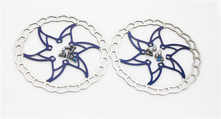 台湾进口 ashima 超轻量化碟片 66g自行车/公路车/山地车底片 蓝色