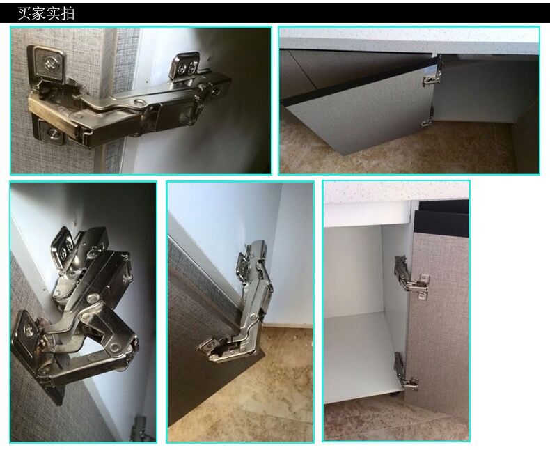 顶耐大角度165度180度液压缓冲衣柜门铰链橱柜门飞机合页烟斗合页 中