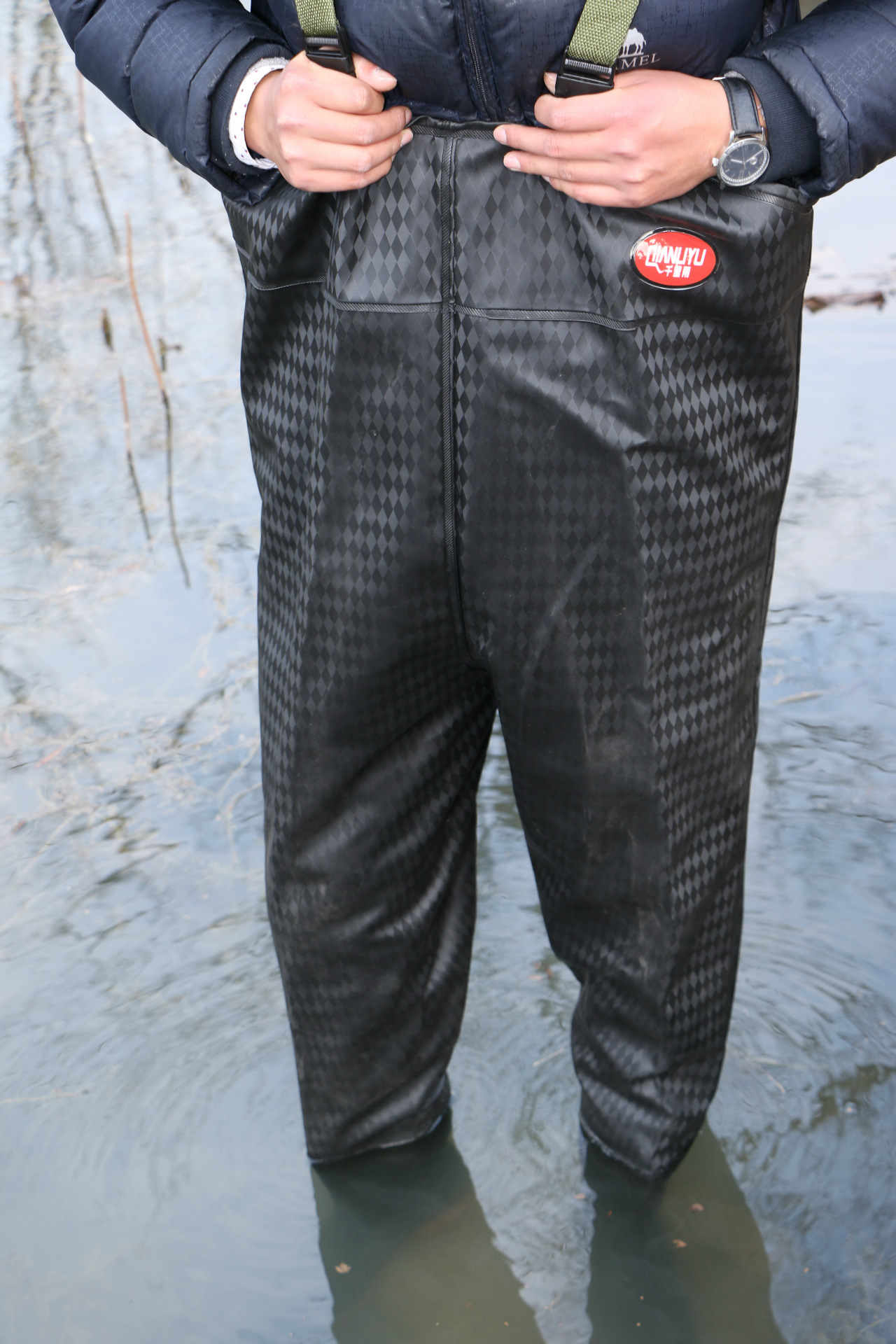 中天乐下水裤皮衩裤叉裤钓鱼裤采藕服水产防水裤 #40