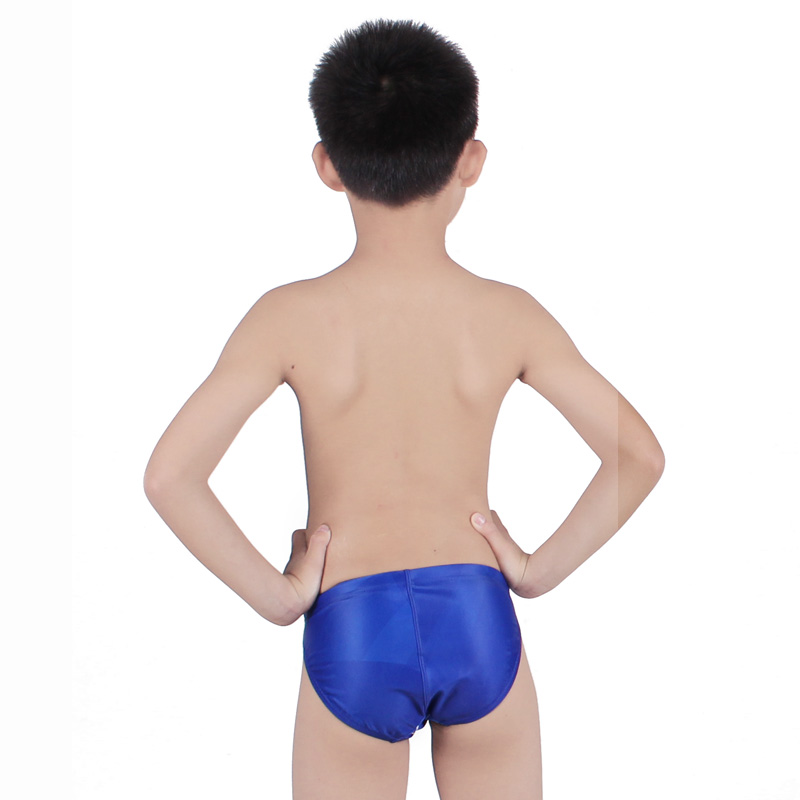英发yingfa儿童游泳裤男孩大中小男竞技男童三角泳裤数码印花游泳比赛