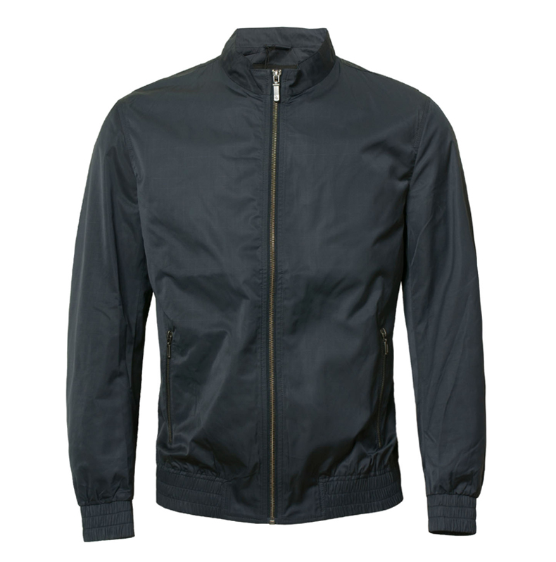 圣大保罗单夹克春夏新款商务休闲防风中年薄外套ps14wj021 深蓝k9 180