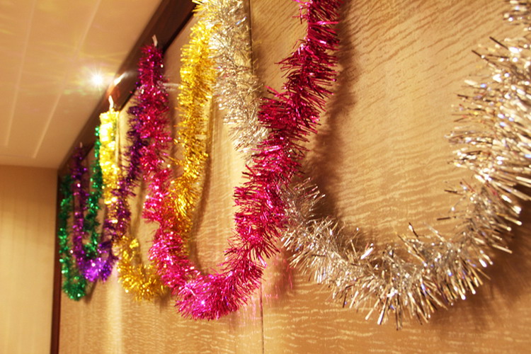 婚庆用品圣诞节拉花彩带晚会庆典 幼儿园布置 店铺装饰彩条2米 爱心款