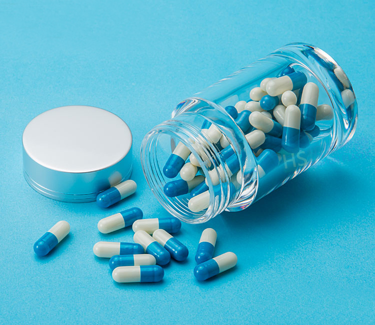 倾阑 药瓶 胶囊瓶包装瓶小样瓶塑料瓶子透明随身空 药瓶子 银色 60ml