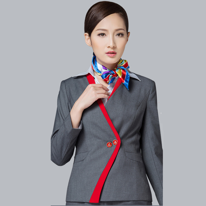 剑潭jiantan中国电信工作服职业套装女电信营业厅营业员制服工装电信