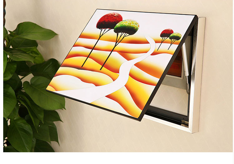 创意电表箱装饰画配电箱可推拉遮挡壁画家居客厅卧室餐厅推拉式挂画总