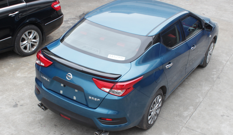 16171819款新蓝鸟尾翼改装专用abs烤漆多色定风翼压式免打孔蓝鸟定风