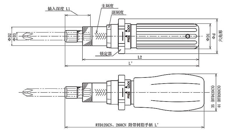 k扭力计原装扭力起子脱跳式扭力螺丝刀扭力螺丝刀rtd60cn60cnm