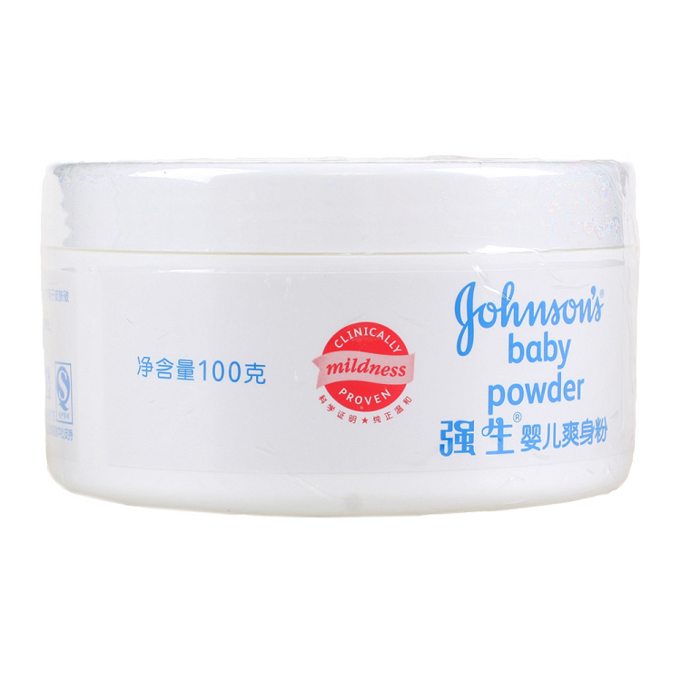 强生(johnson) 强生婴儿爽身粉100g 婴儿痱子粉 /止痒祛痱 /可防痱 带
