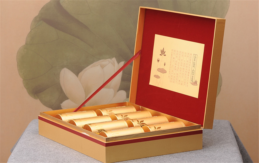 2013年 大益(金针白莲礼盒) 熟茶 50g*8罐/盒 3盒( 散茶 送礼 礼盒装)