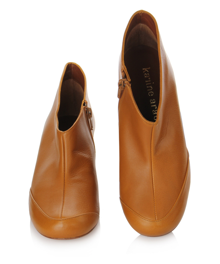 karine arabian女士低筒靴/裸靴驼色牛皮mais 01 35