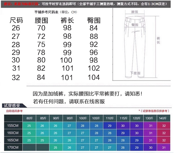 衣兹兰2015年秋冬新款女士时尚修身大码加绒保暖加厚显瘦牛仔裤JKK99 黑色 31码