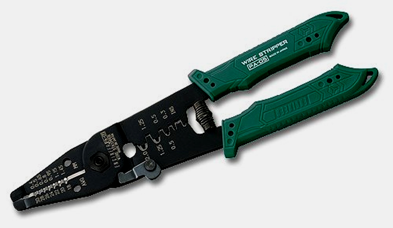 日本engineer工程师多功能细线剥线钳pa05连续端子压接钳压线钳细线用