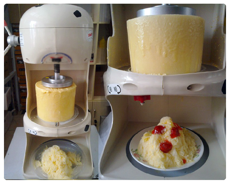 乐呵呵铜盘商用大功率雪花式绵绵冰机刨冰机/碎冰机 送技术_ 5折现价