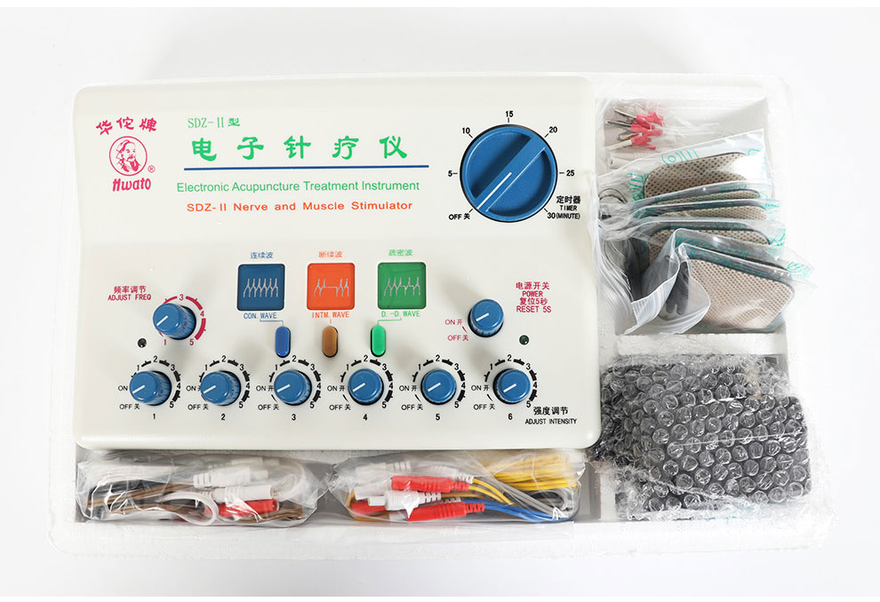 电子针疗仪中低频脉冲治疗仪 华佗牌电针仪器 蓝色款【图片 价格 品牌