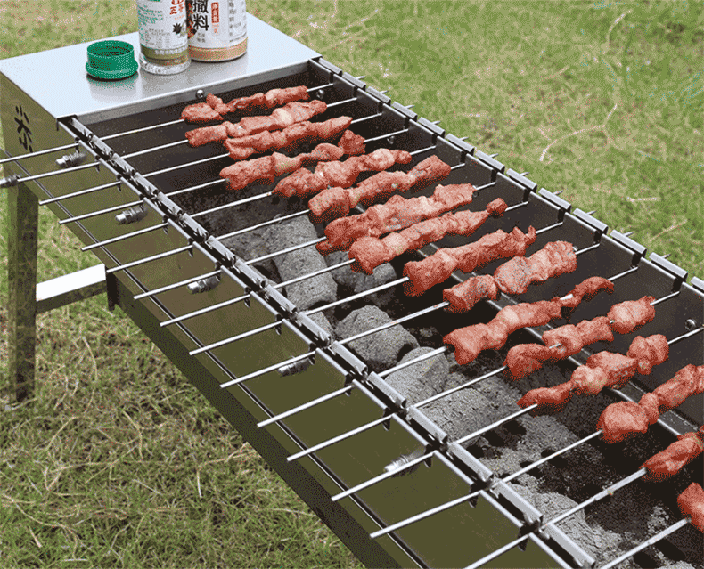 旋转翻转烧烤炉烧烤架充电宝家用自助户外木炭烧烤箱全套工具烤肉炉子