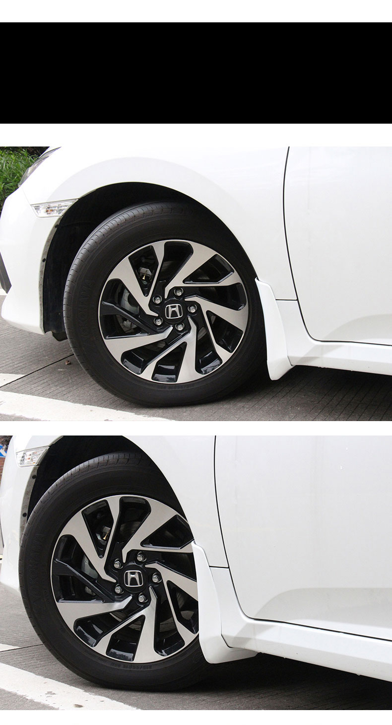 炫仕程专用于10代十代思域改装挡泥板汽车装饰1619款新思域档板20款挡