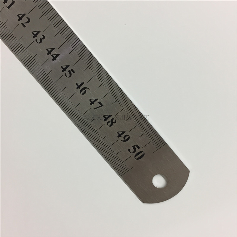 各规格钢直尺15/20/30/40/50/60100cm 学生钢尺 金属铁尺 双面刻度尺