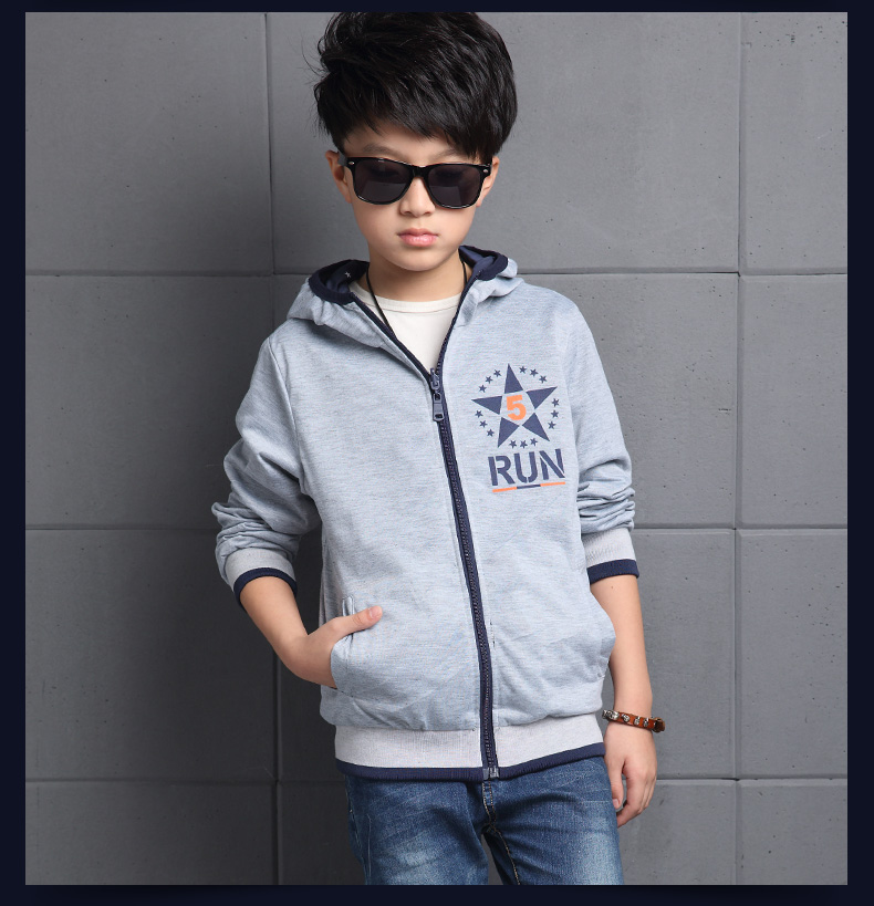 穿童装男童春装外套2017新款中大儿童10男孩春秋休闲夹克12开衫15岁