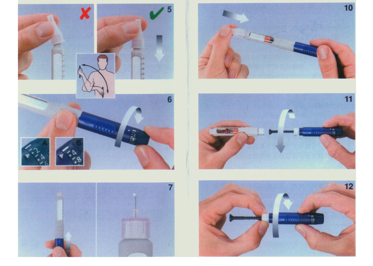 胰岛素笔安装图图片