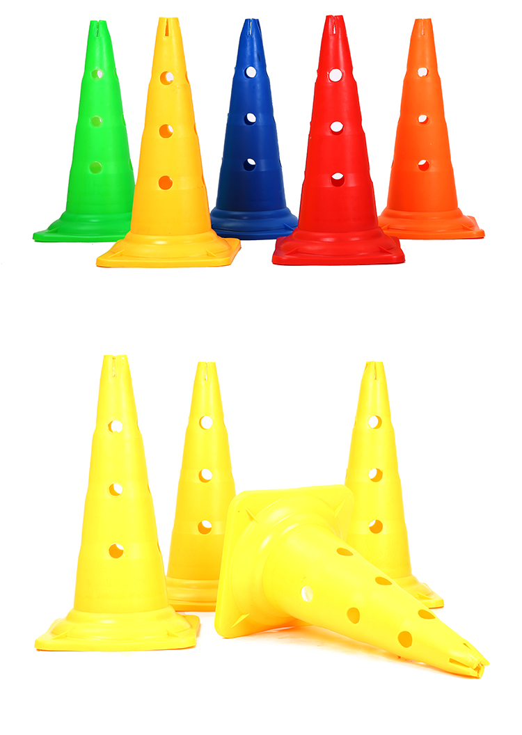 篮球训练标志桶标志筒 训练锥 障碍物路标路障 8cm轮滑桩 5色 10只装