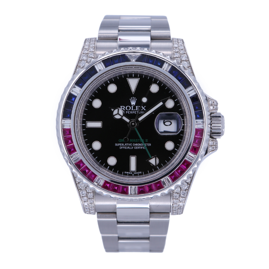 5新劳力士男表格林尼治系列116710ln精钢后镶钻彩虹圈自动机械zw1222