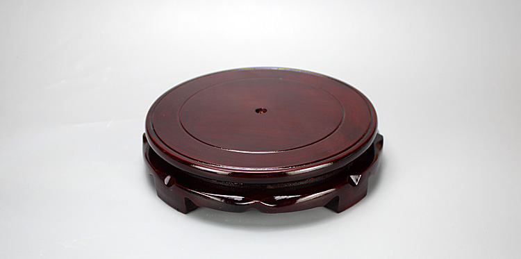 翼榀瓷缘底座摆件花盆景花瓶陶瓷鱼缸底座圆形旋转底座托架酒坛架子