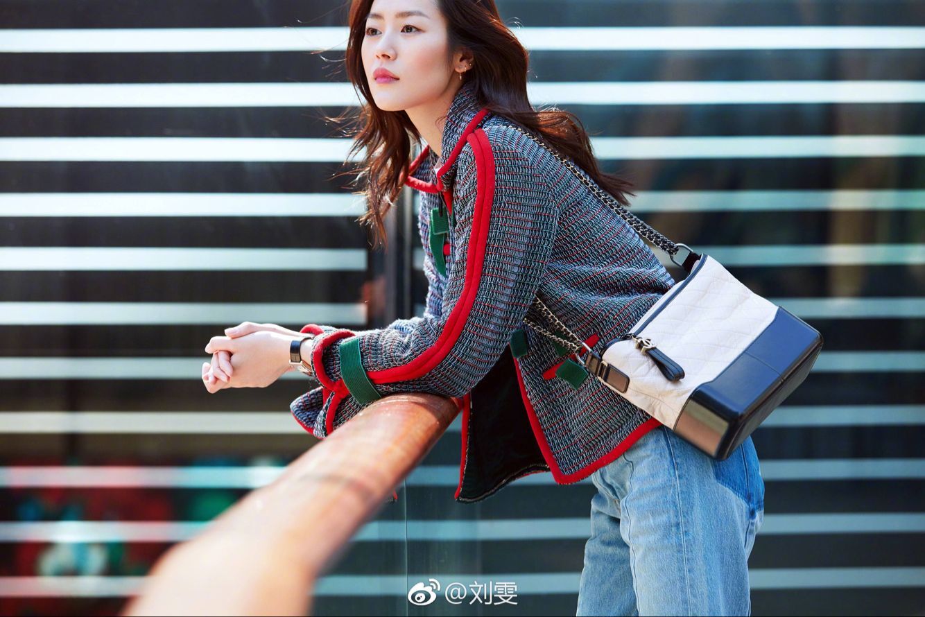 北狐明星杨幂白百何同款包流浪包真皮小香菱格链条包水桶包羊皮女包单