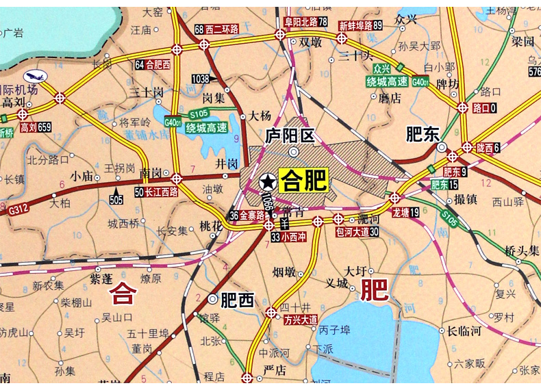 安徽省地图挂图 安徽省政区地图 分省地图挂图 1*1.