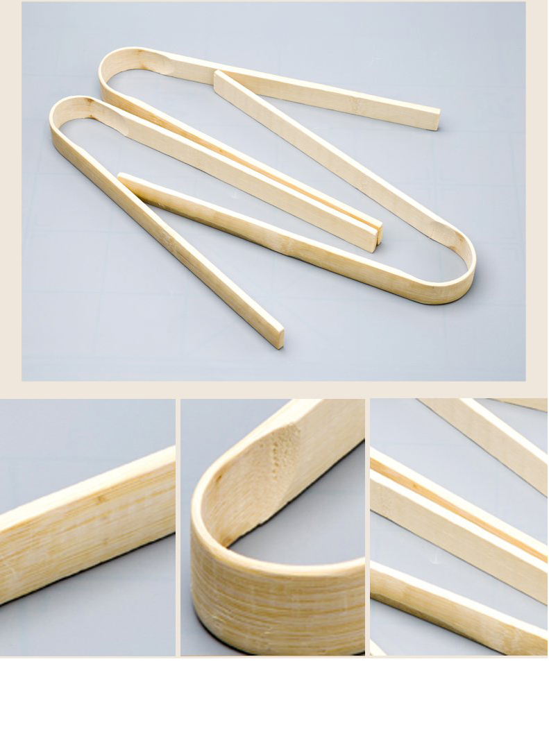 面包夹竹夹子食品夹烤肉用竹夹煎饼夹子大号加长竹夹子 长40cm