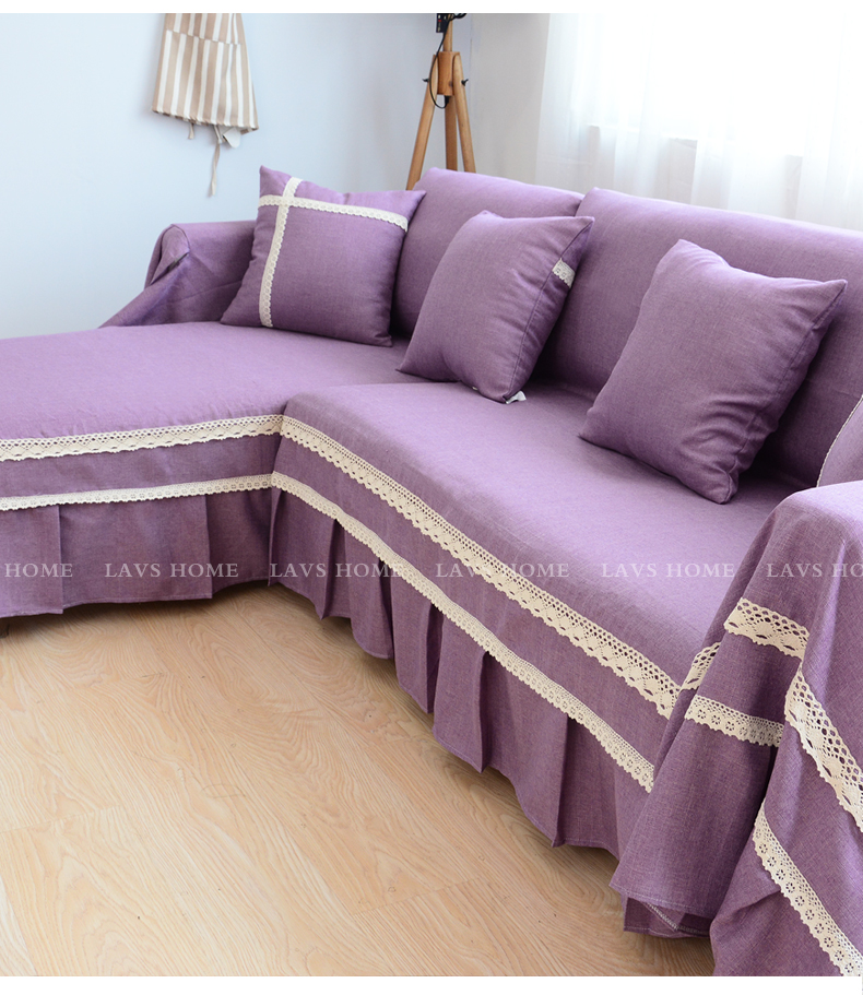 乐唯仕定做沙发套罩全包布艺防滑纯色沙发巾全盖现代简约沙发盖布四季