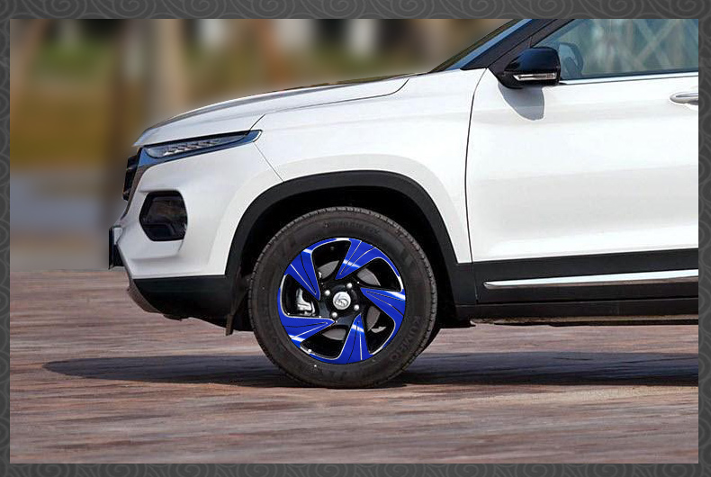 廷彪专用于17款宝骏510轮毂贴宝骏510轮毂改装贴装饰轮毂贴纸闪点黑带