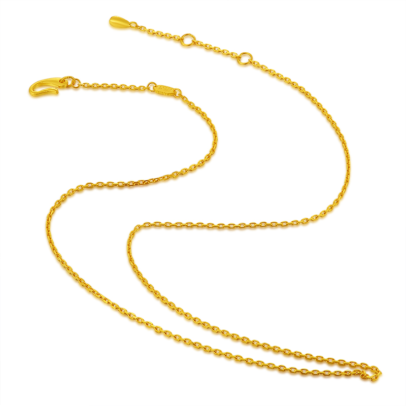 中国黄金-足金简约万字链黄金项链首饰(定价) 5