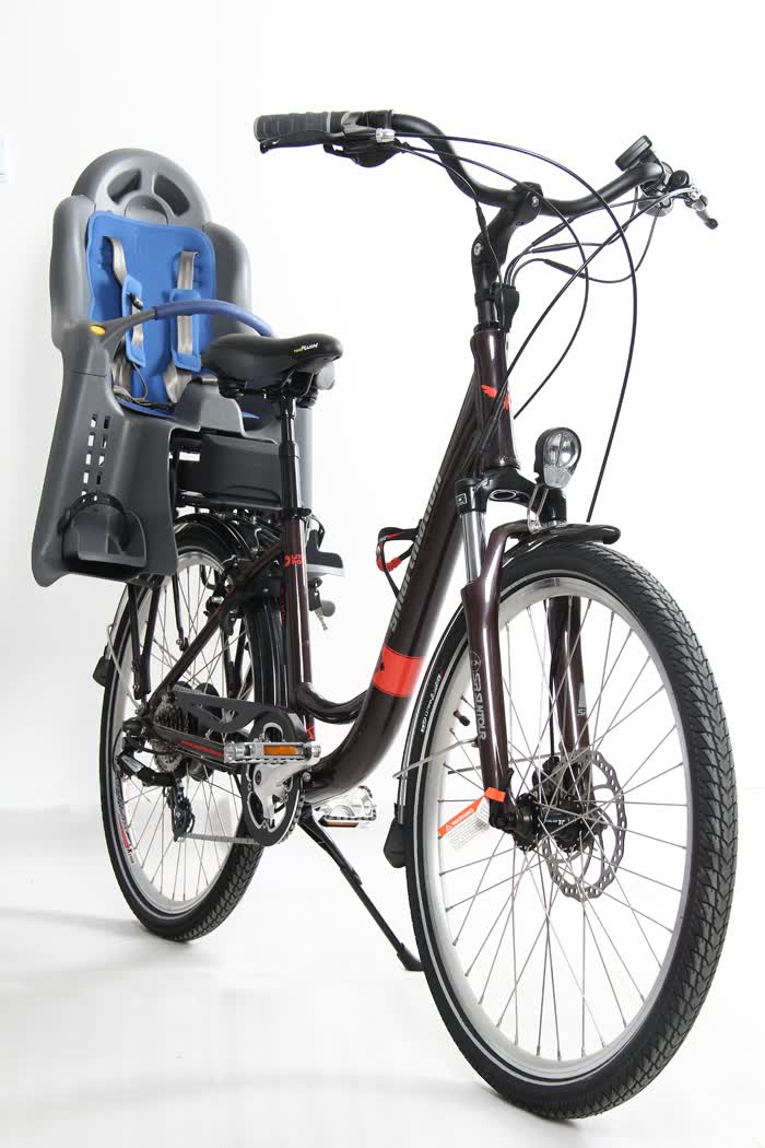 新西兰smartmotion e-city 26寸36v变速锂电车 电动助力车自行车 棕色
